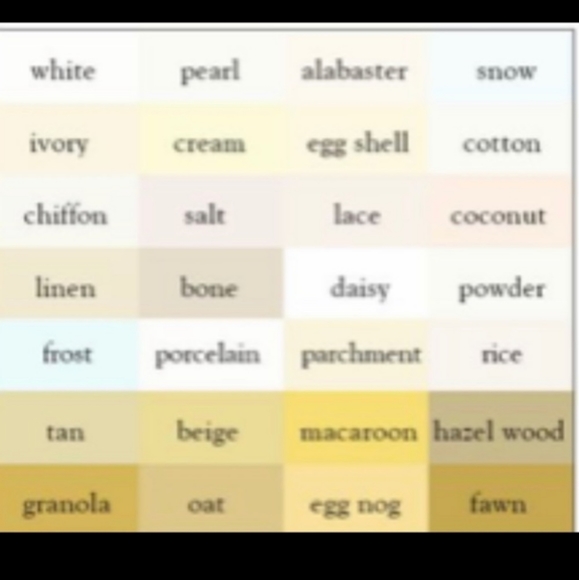 Color chart - Picture 1 of 8